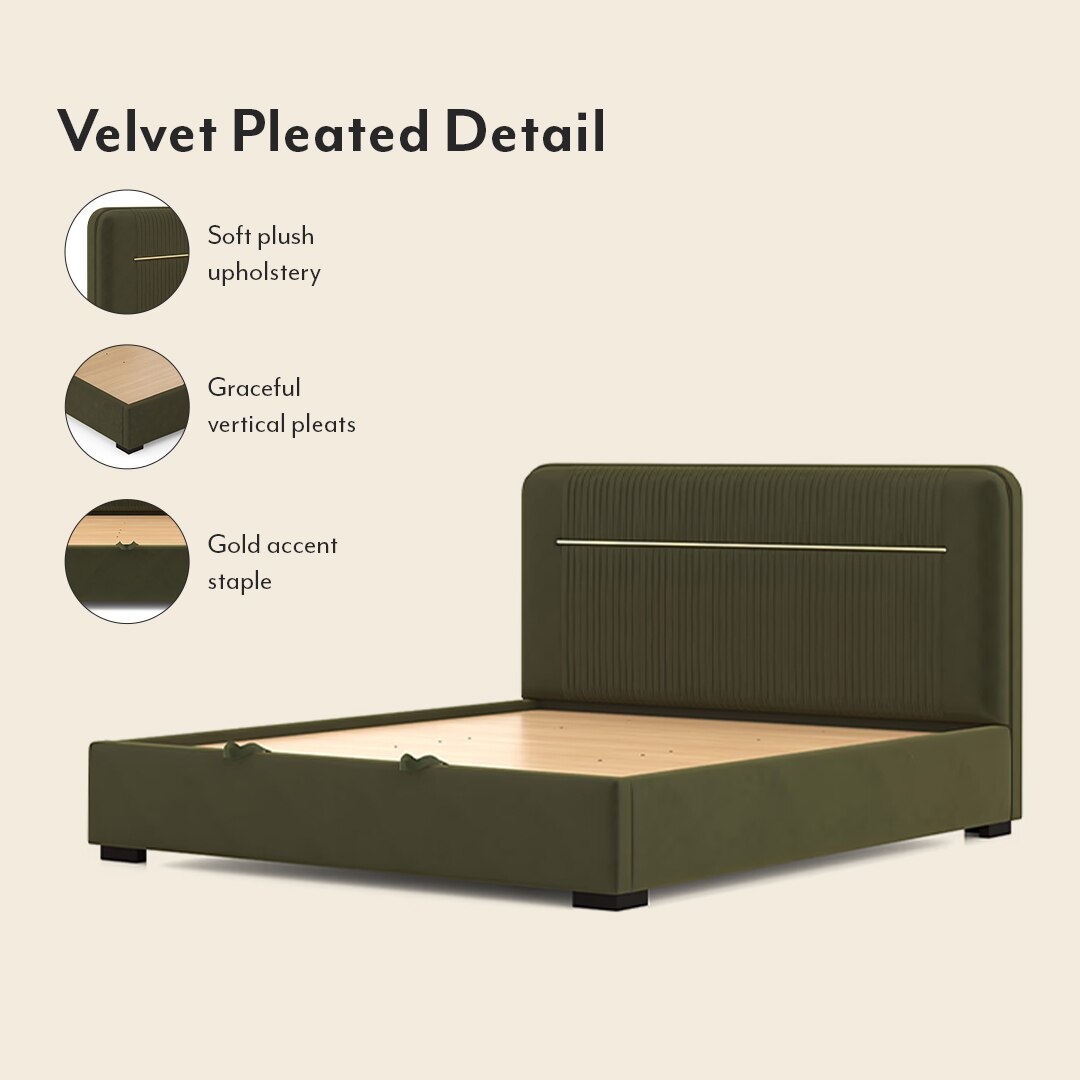 Milan Engineered Wood Queen Size Bed With Hydraulic Storage (Deep