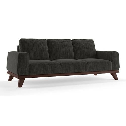 Granada Premium 3 Seater Fabric Sofa in Graphite Grey Colour