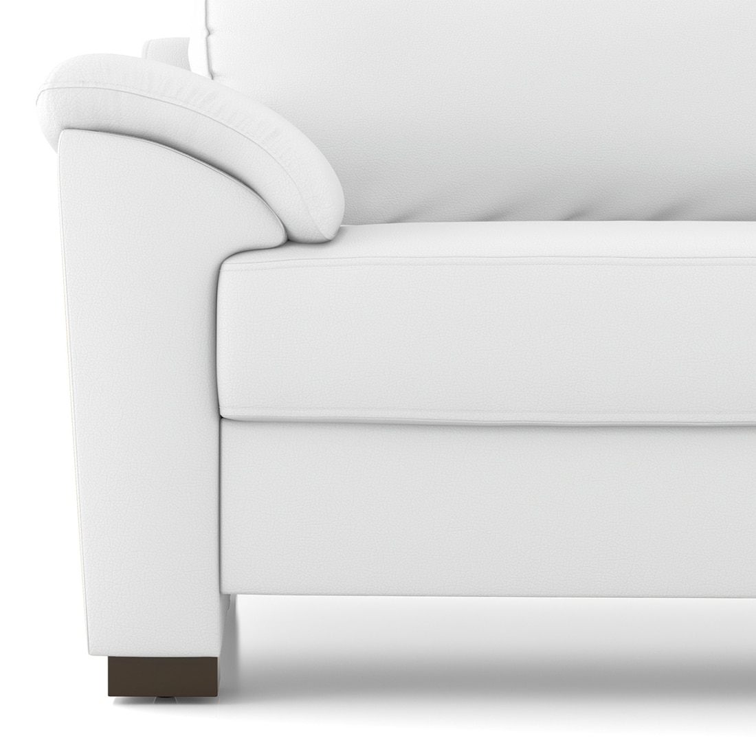 Farina 1 Seater Half Leather Sofa In Polaris