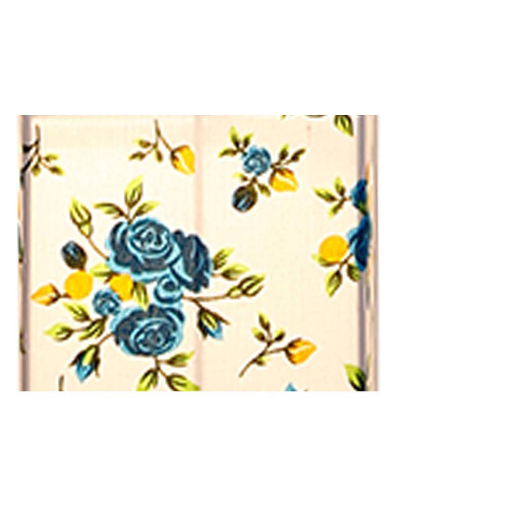 Moon Multicolour Cotton Shade Floor Lamp