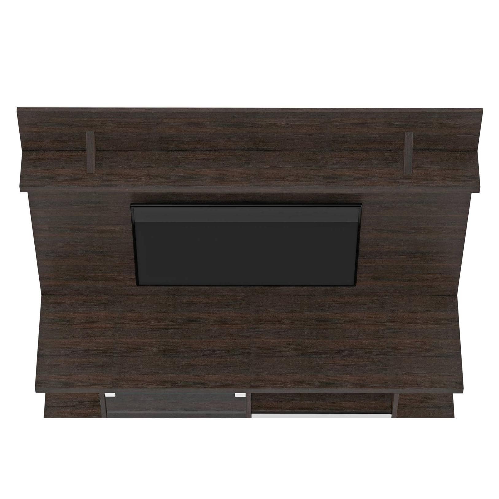 Iwaki Engineered Wood Swivel TV Unit in Deep Walnut Finish