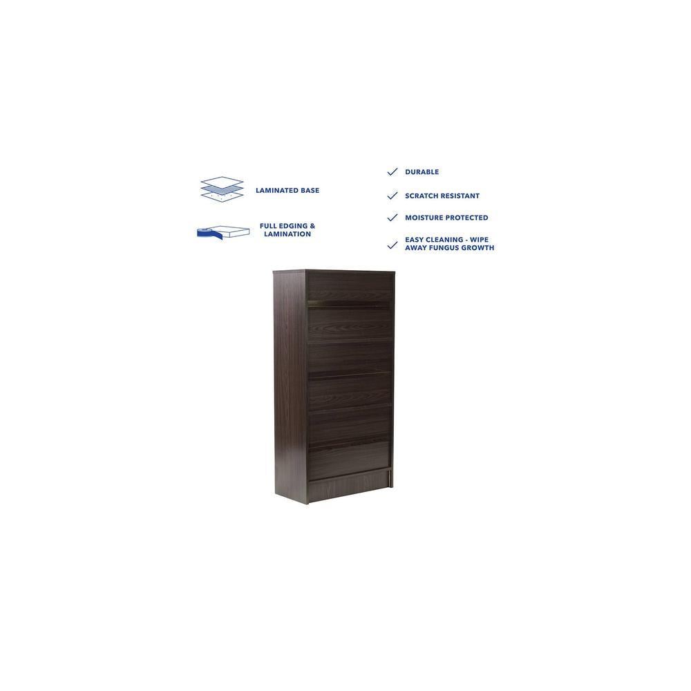 Hayao 3 Tier Book Shelf in Wenge Finish