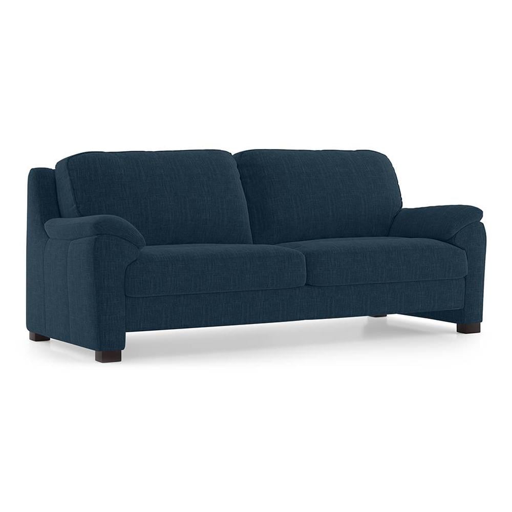 Farina Premium 3 Seater Fabric Sofa in Indigo Blue Colour