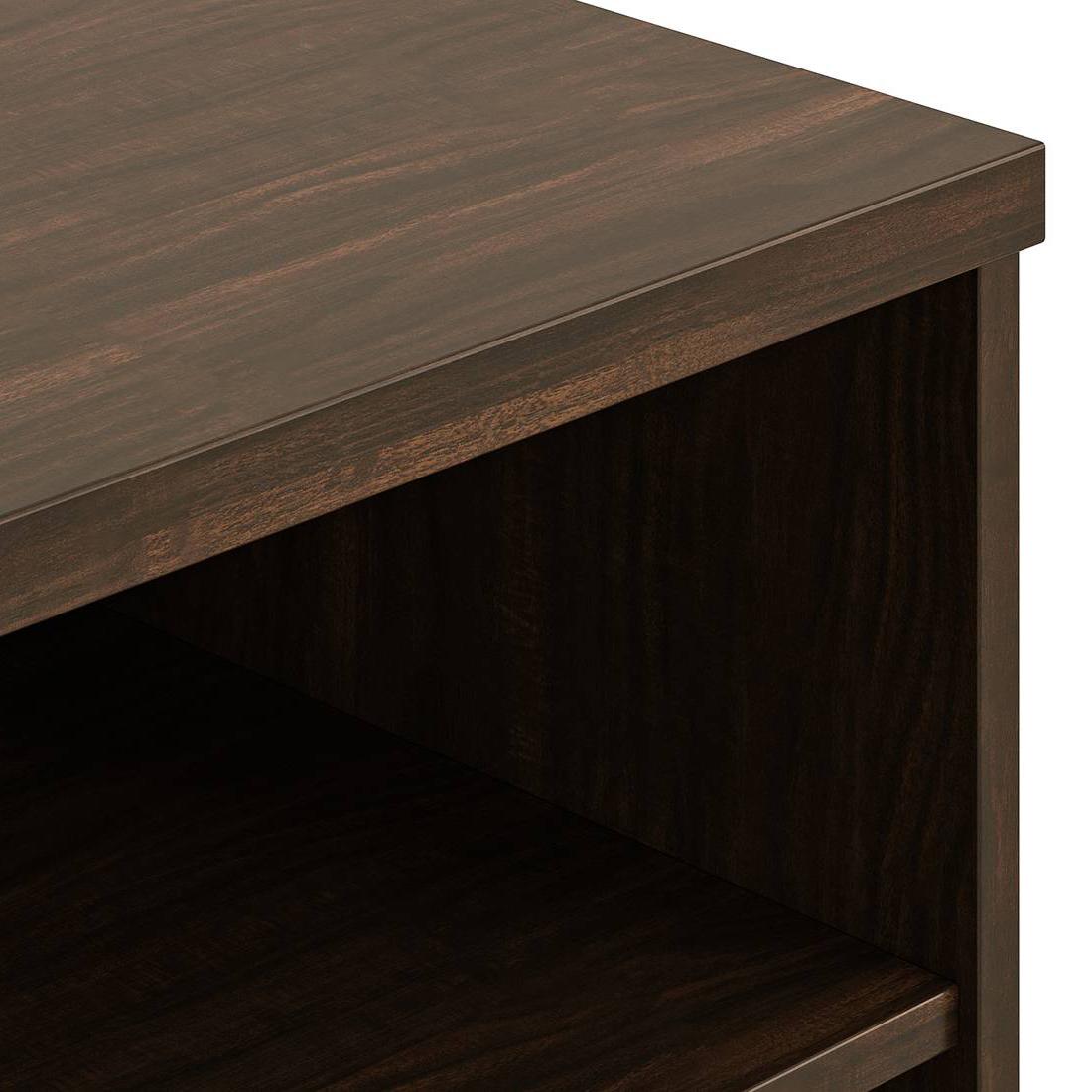 Misosa Engineered Wood Bedside Table in Californian Walnut Finish