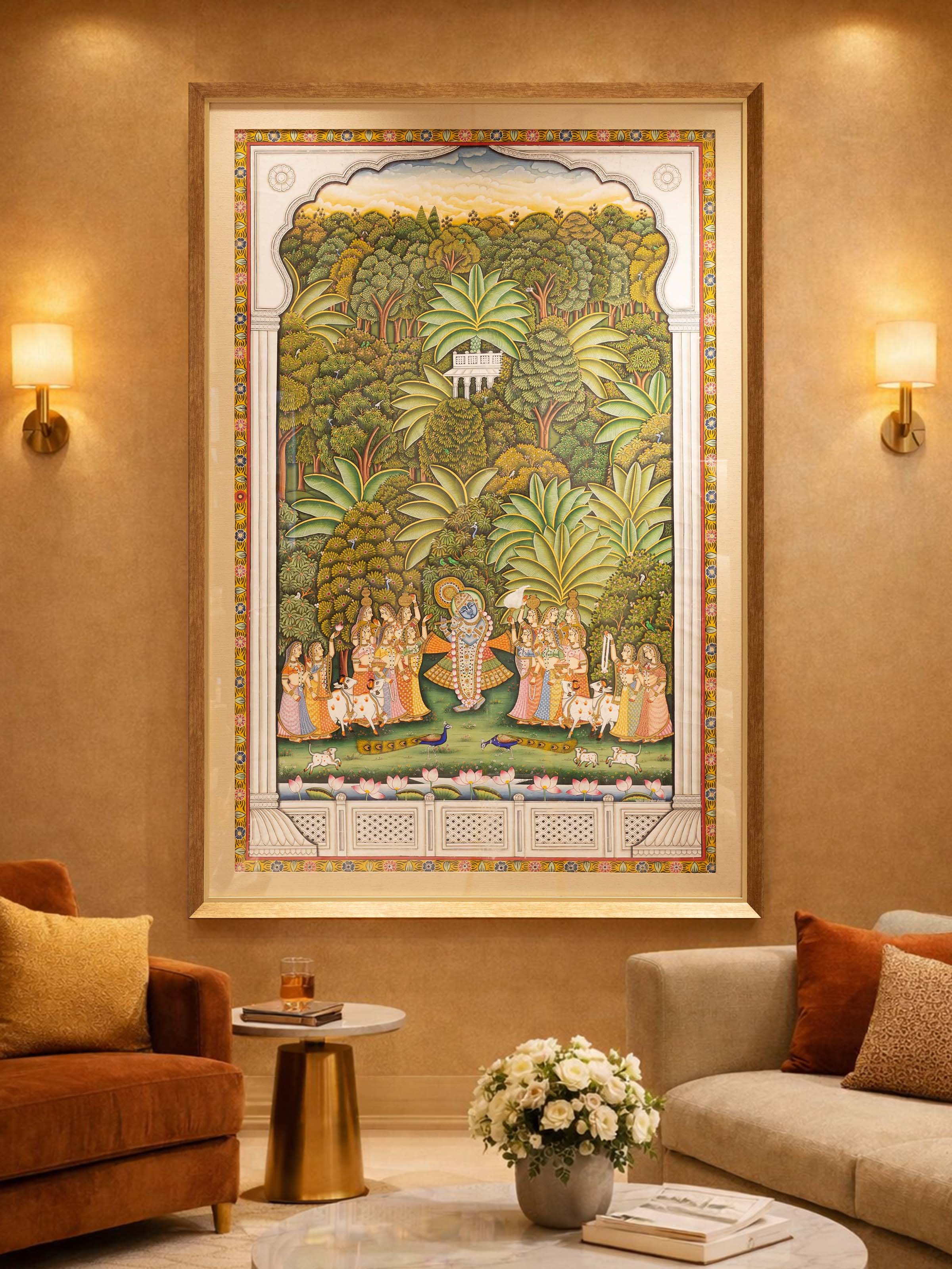 Shrinathji Gopies Pichwai Painting