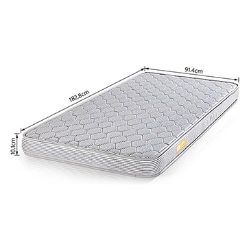 Essential Foam Single Size Mattress (Mattress Thickness : 4 Inches, Mattress Dimensions : 72 x 36 in)