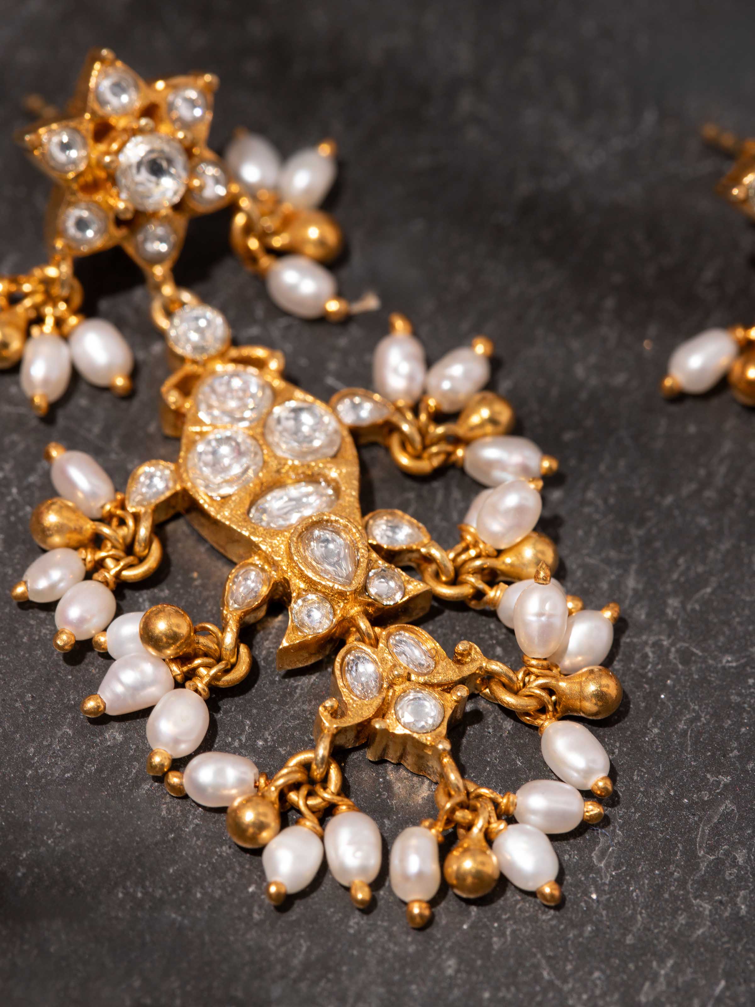 Guttapusalu Silver Drop Earrings