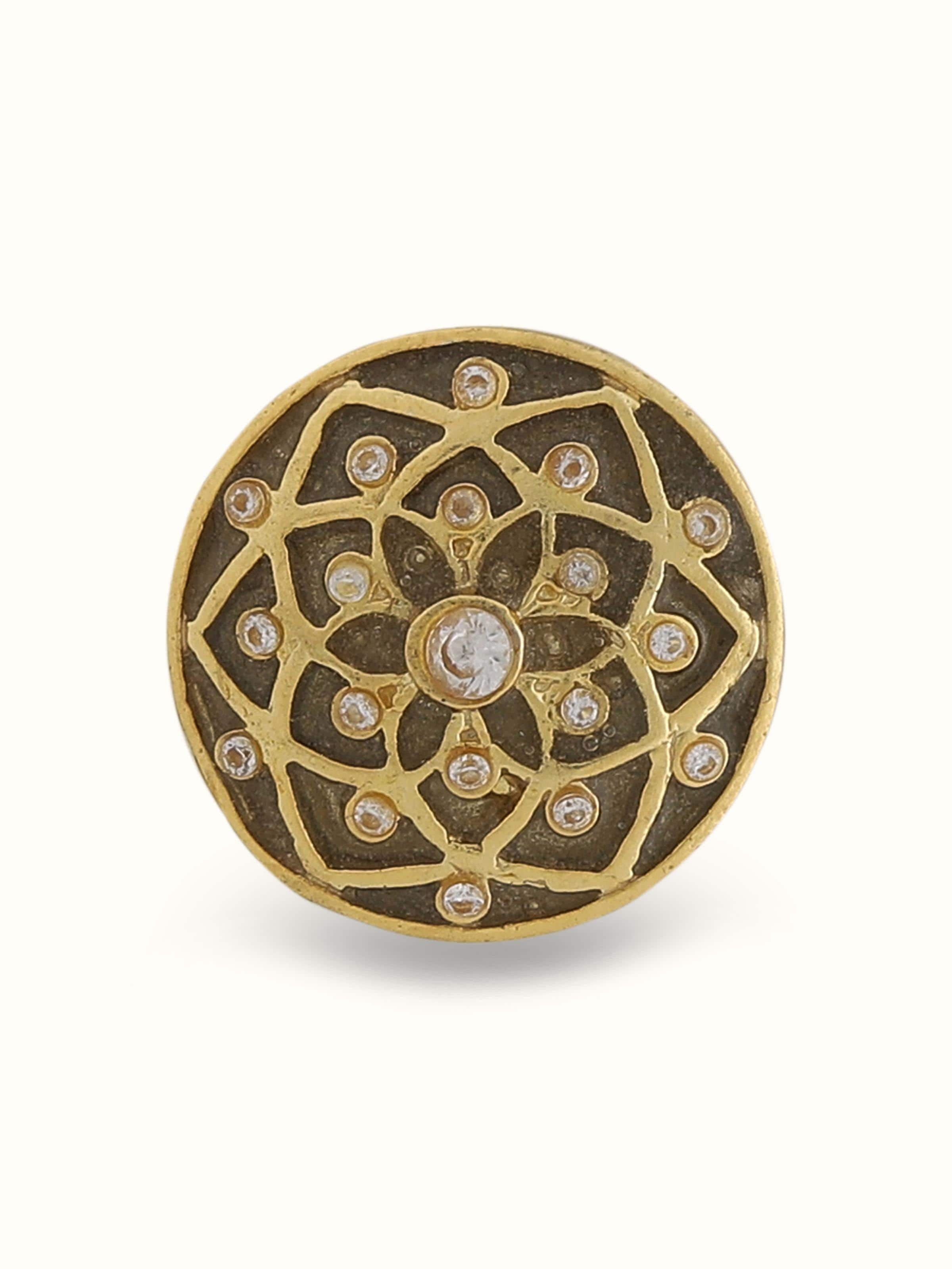 Silver Smithing Jodhpuri Button Set