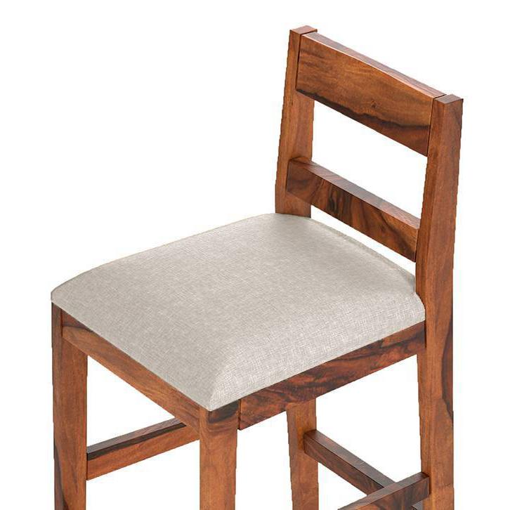 Stinson Solid Wood Bar Stool in Teak Finish