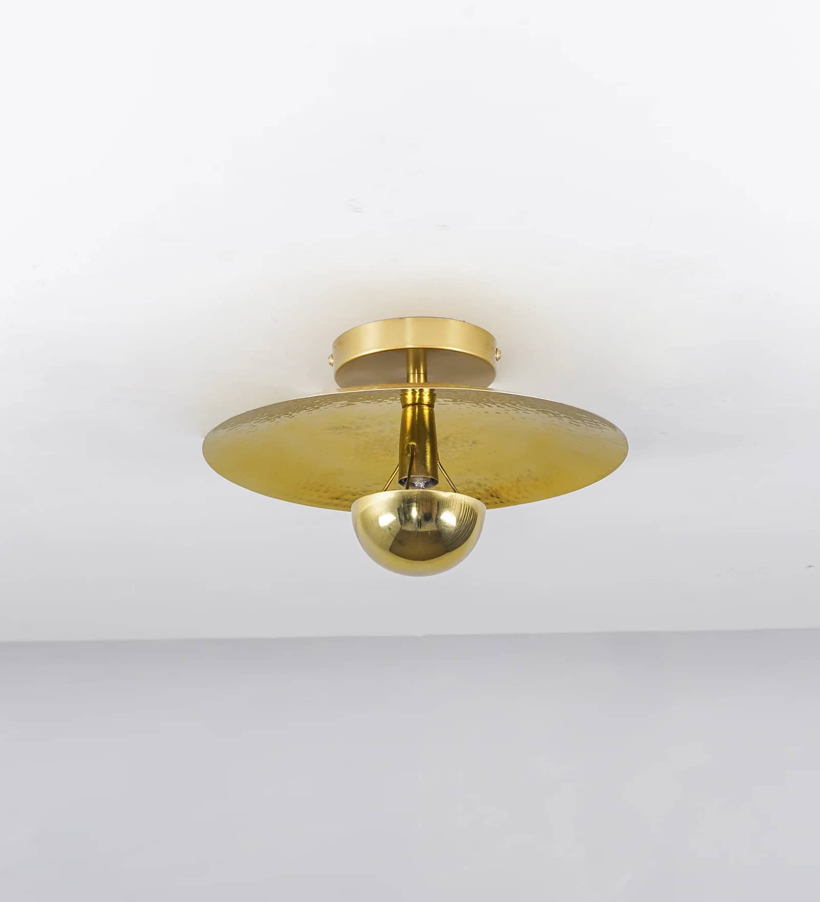 BERK Brass Finish Metal Ceiling Light