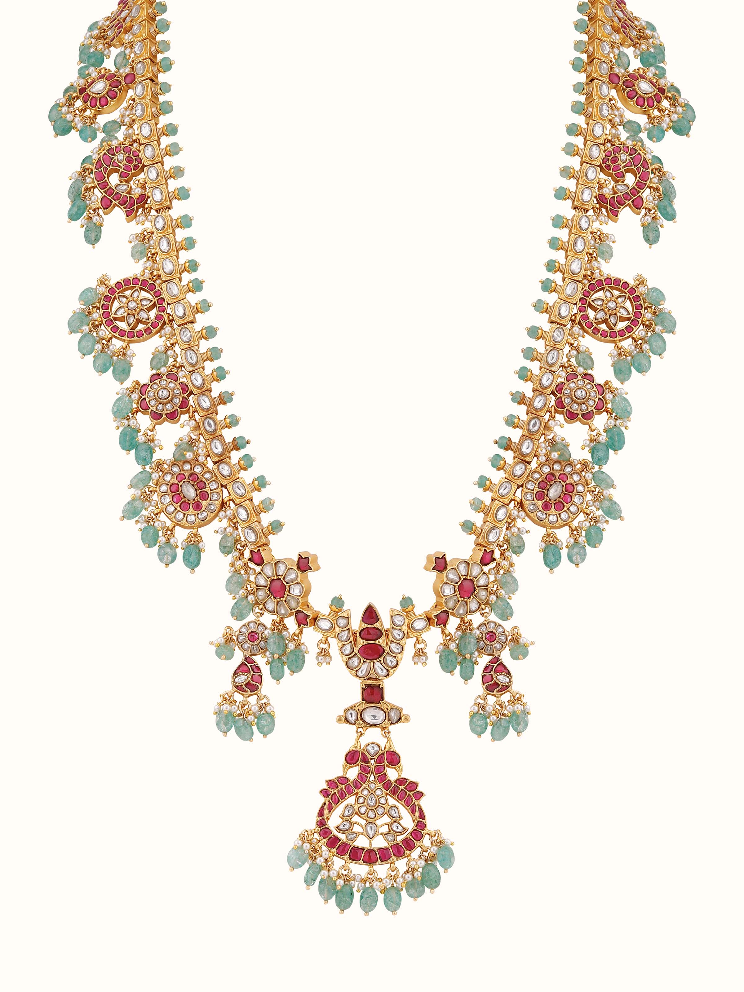 Silver smithing long necklace – Swadesh