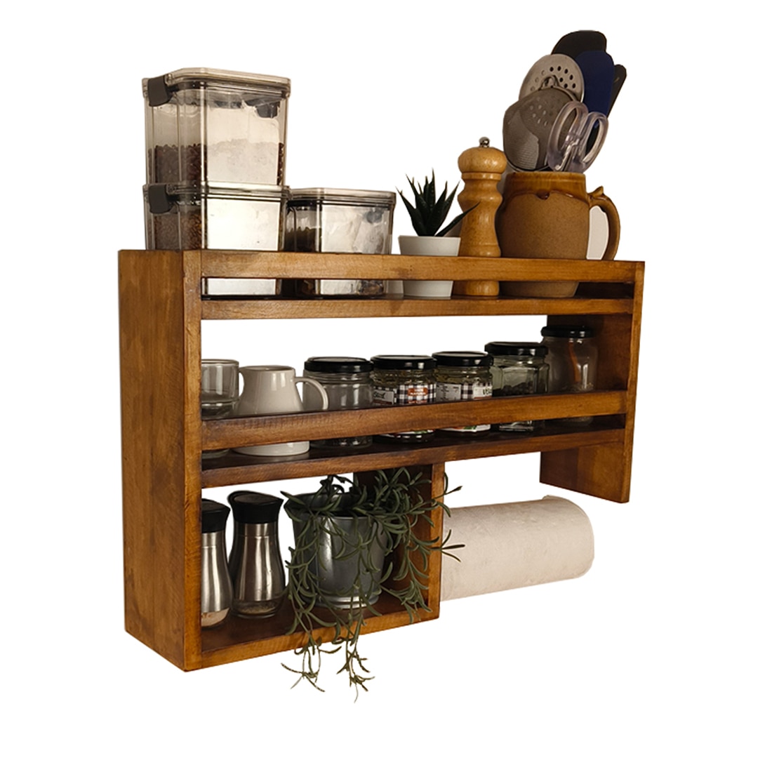 symplify Eleanor Wooden Kitchen Storage Rack-picture-45