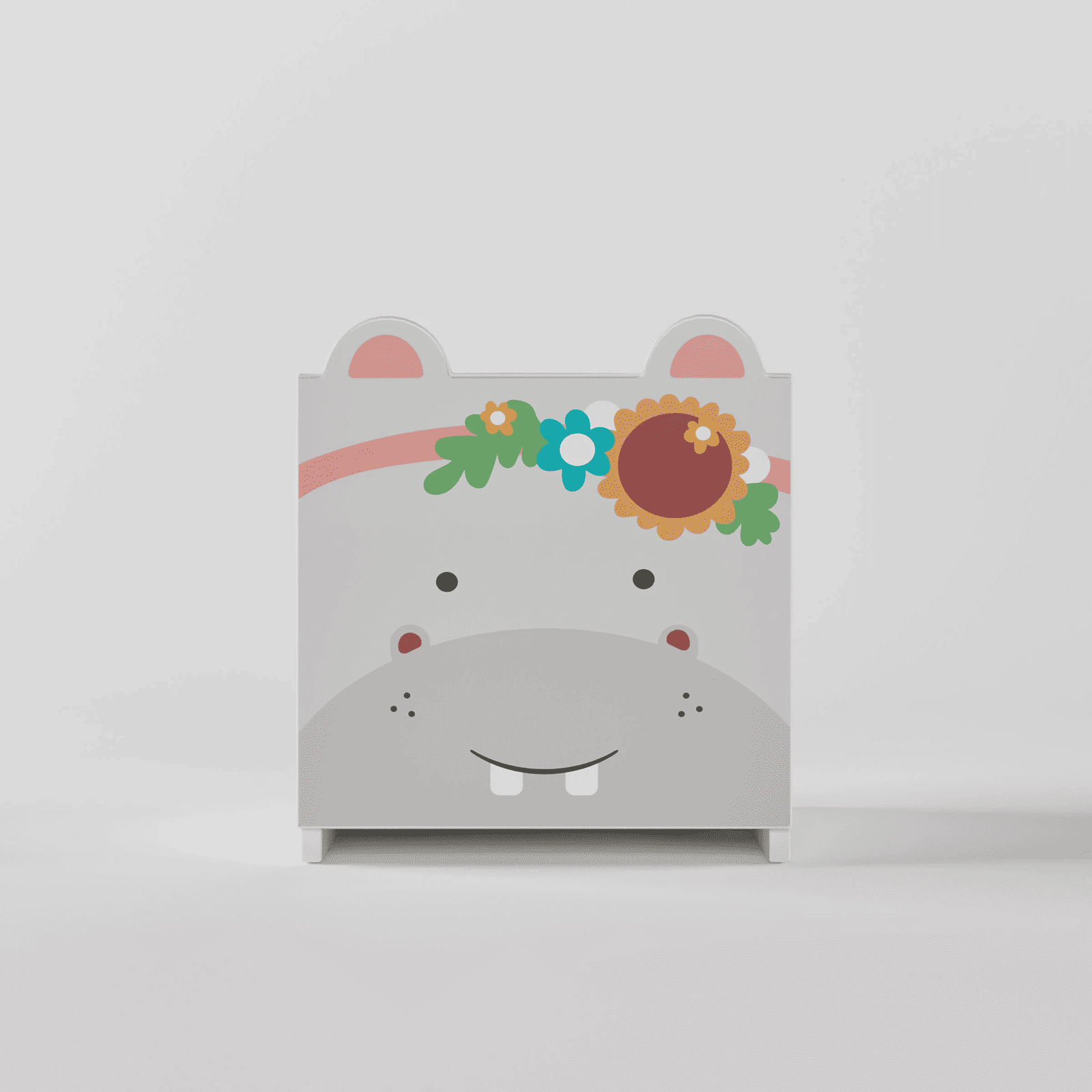 Wild Things Bedside Table in White Colour