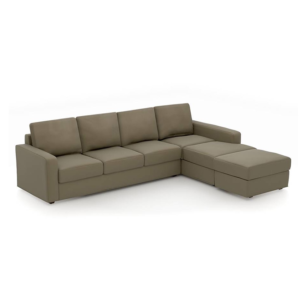 Apollo Compact Sofa (Colour : Cappucino, Cushion : Hard, Seating Capacity : Right Aligned 3 Seater + Right Aligned Chaise)