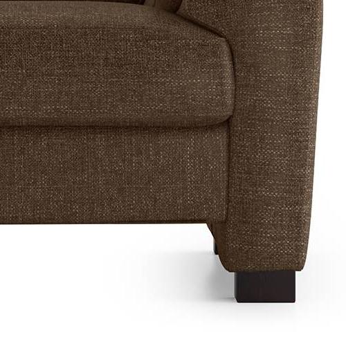 Farina Essential 1 Seater Fabric Sofa in Mocha Colour