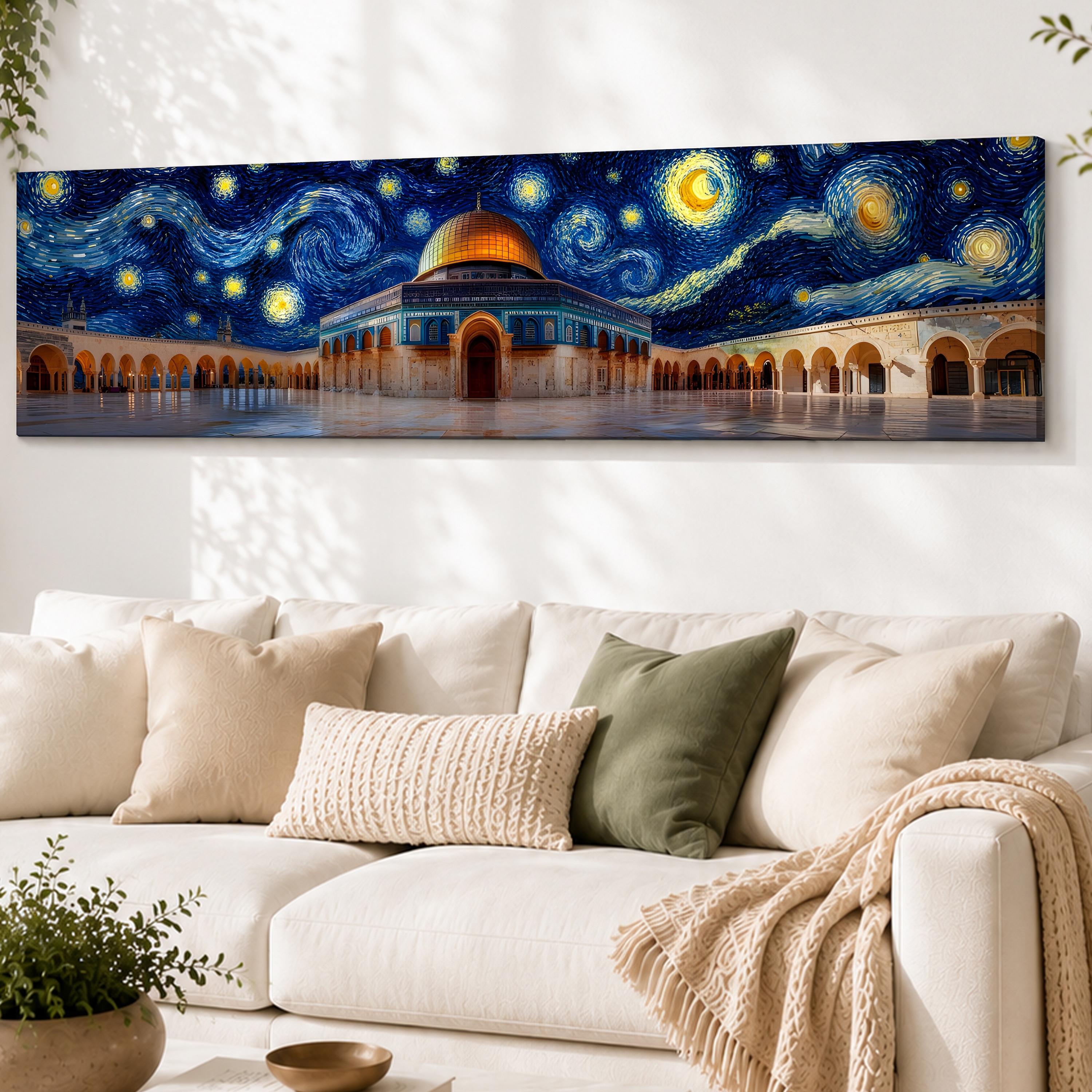 Islamic Architecture Canvas Wall Art 12 x 46 Inch - Art Street