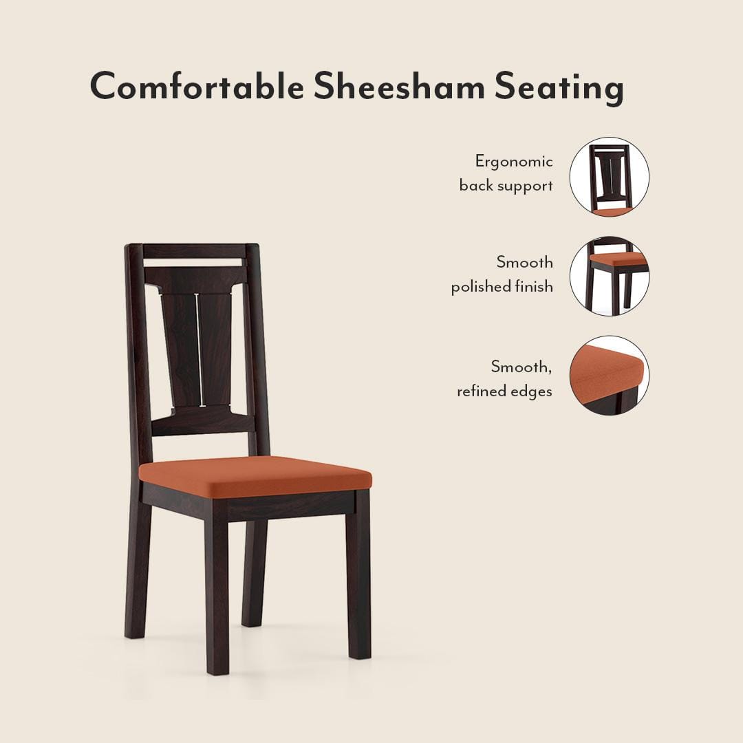 Fidora 6 Seater Dining Table With Set Of 6 Martha Dining Chairs