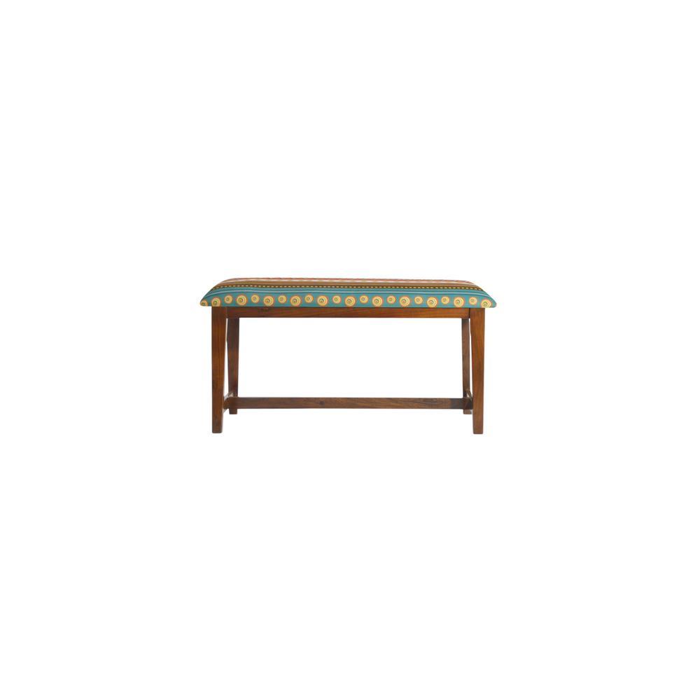 Horae Solid Wood Bench In Provincial Teak Finish