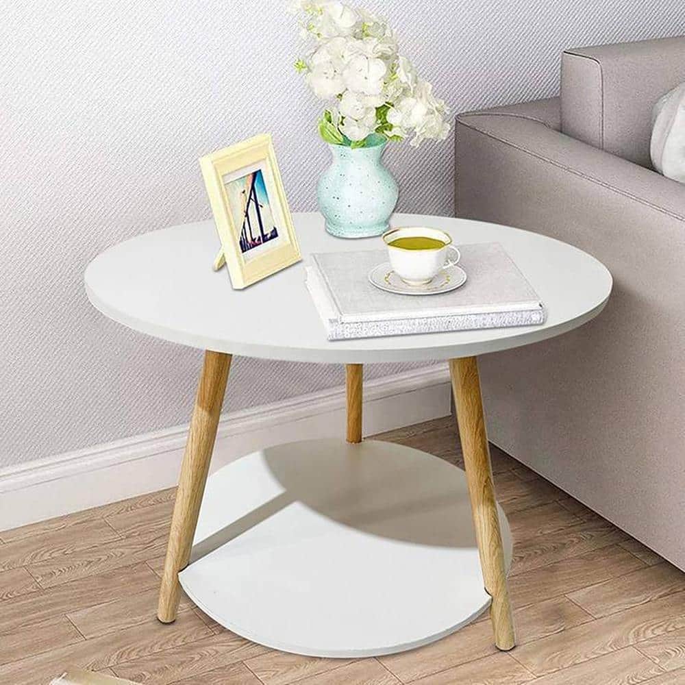 Archie Round Engineered Wood Coffee Table In Laminate Finish