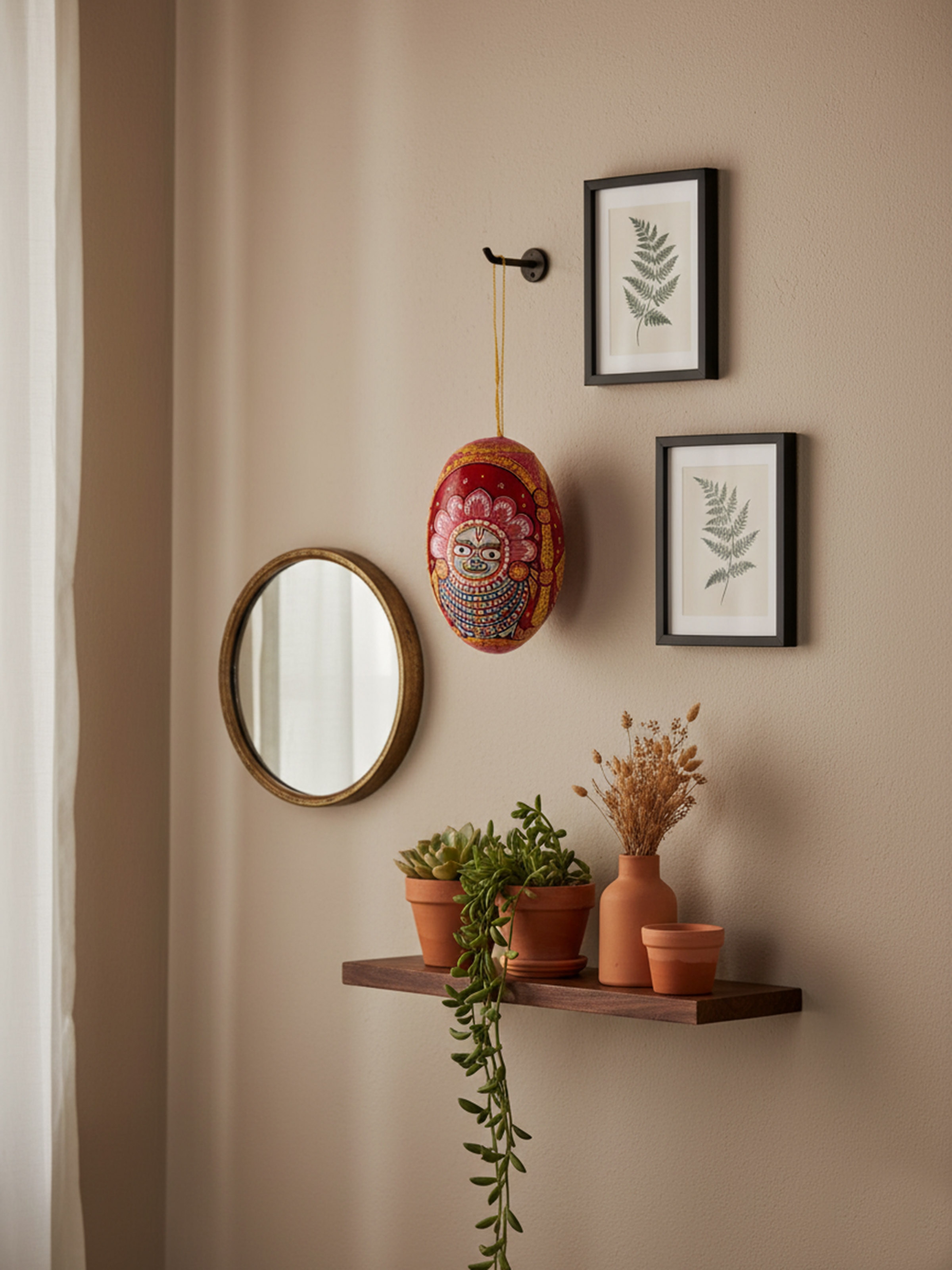 Pattachitra Coconut Wall Hanging