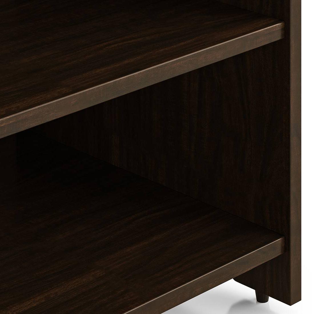 Misosa Engineered Wood Bedside Table in Californian Walnut Finish