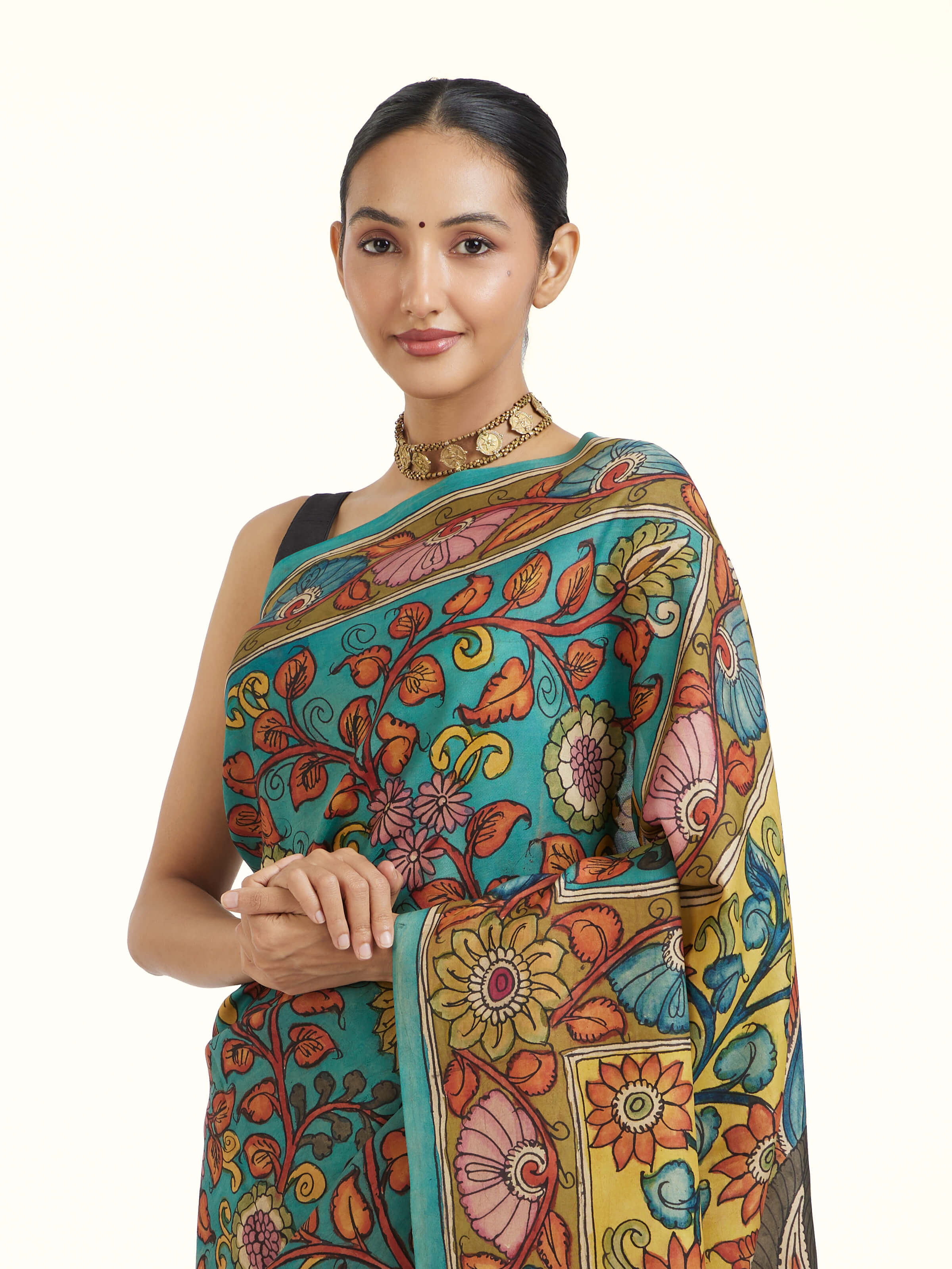 Kalamkari Mulberry Silk Saree