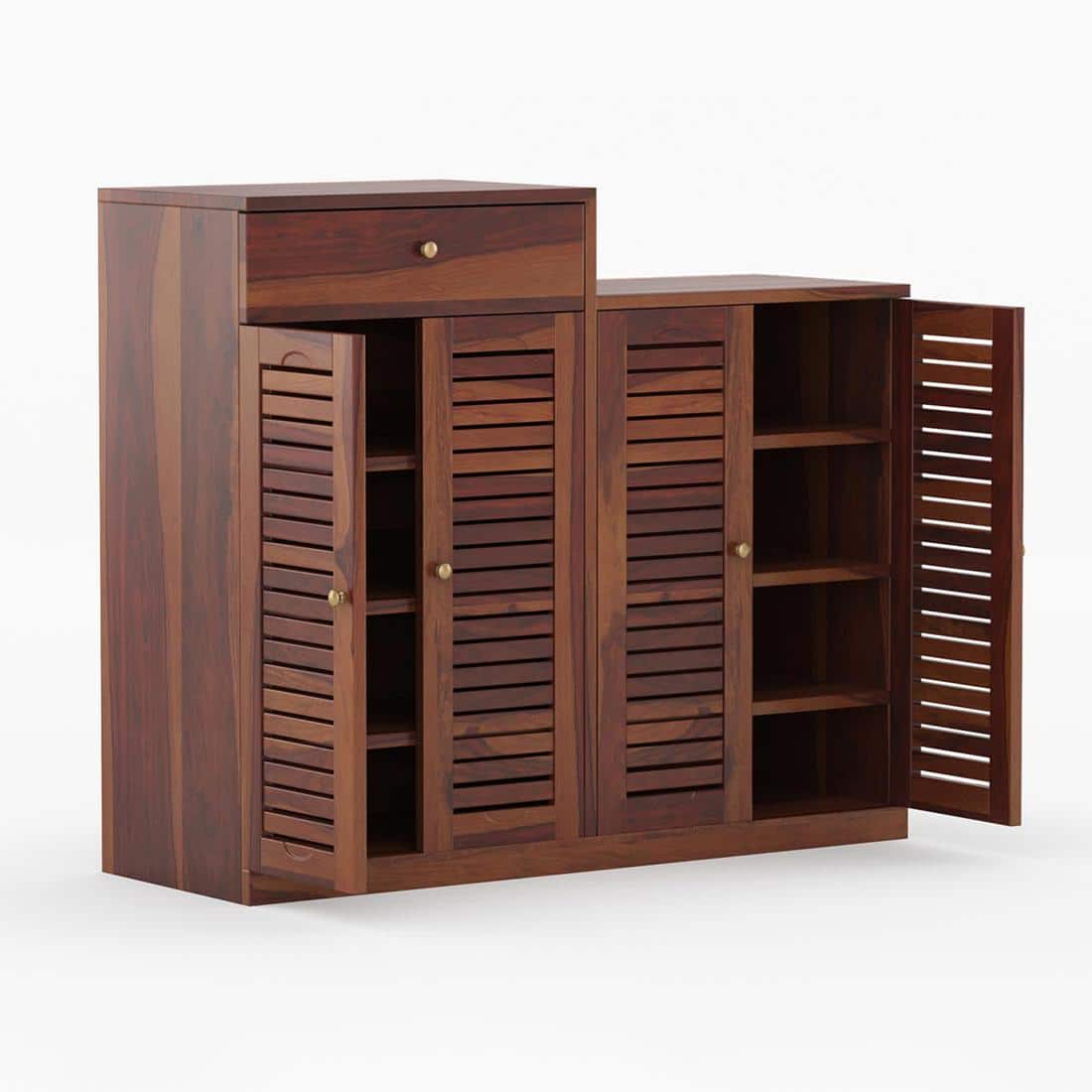 Danta Shoe Rack Of 30 Pairs In Provincial Teak Color