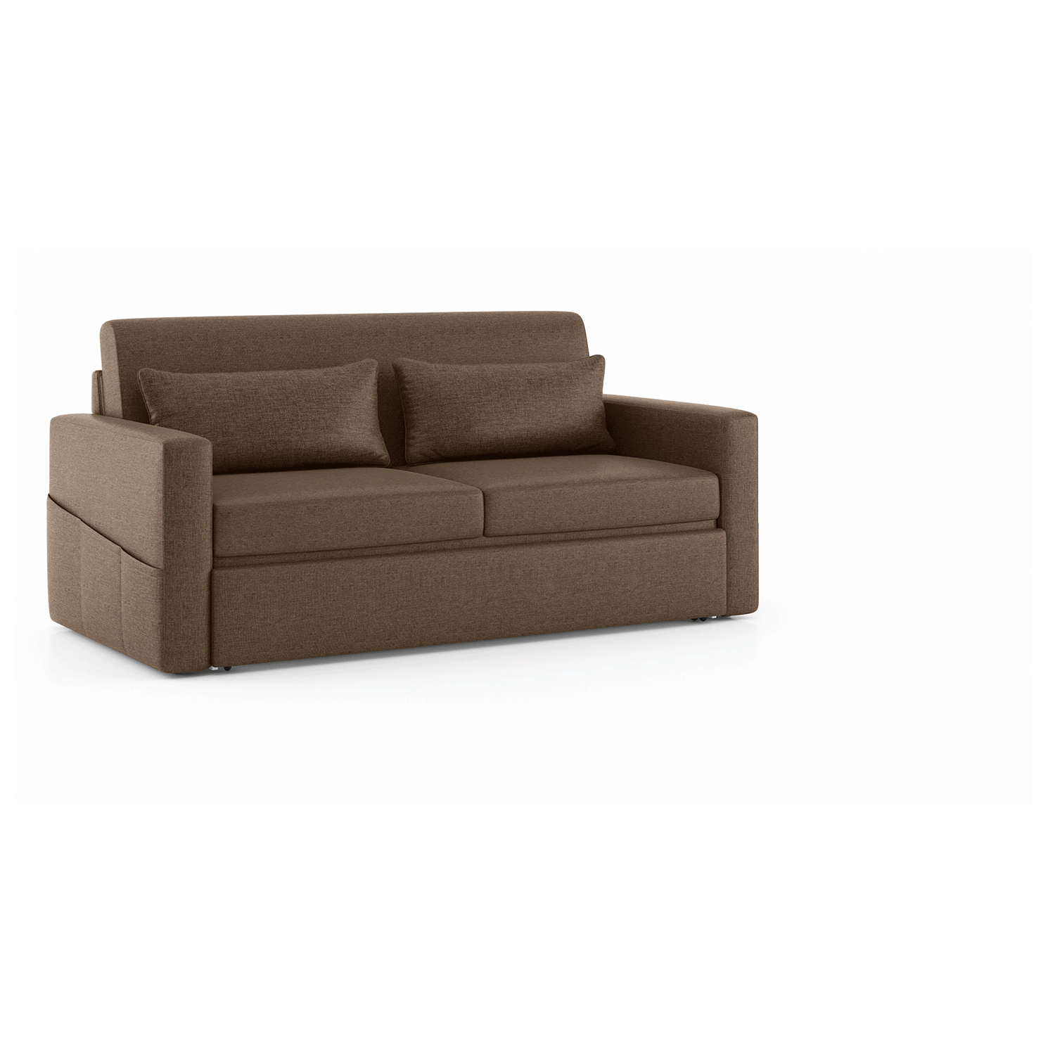 Camden 3 Seater Pull Out Sofa cum Bed In Mocha Brown Colour