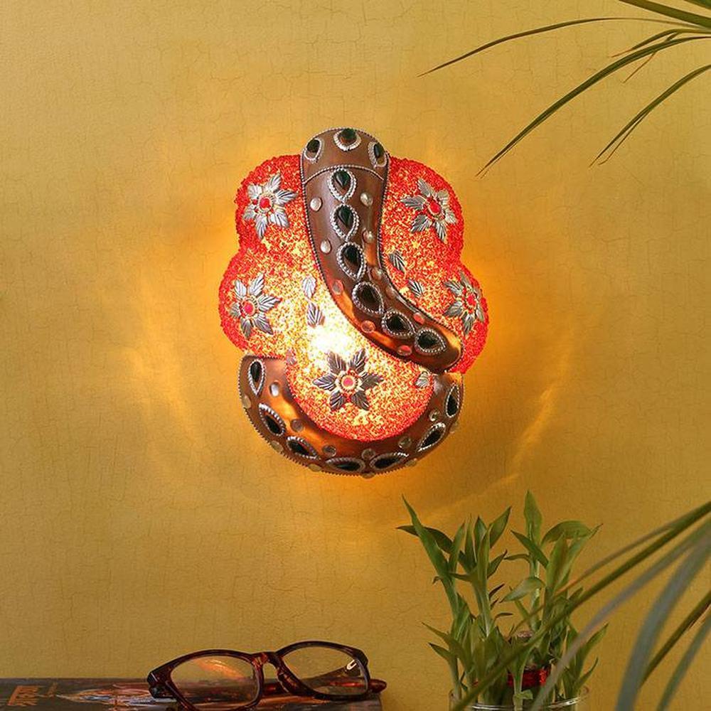 Baz Multicolor Glass Wall Lamp