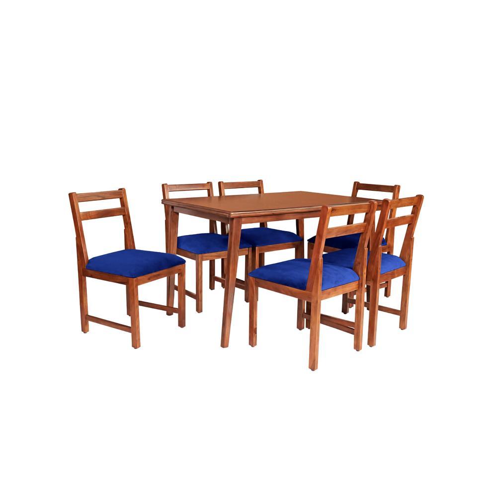 luc solid wood  6 seater Dining table in  Provincial Teak