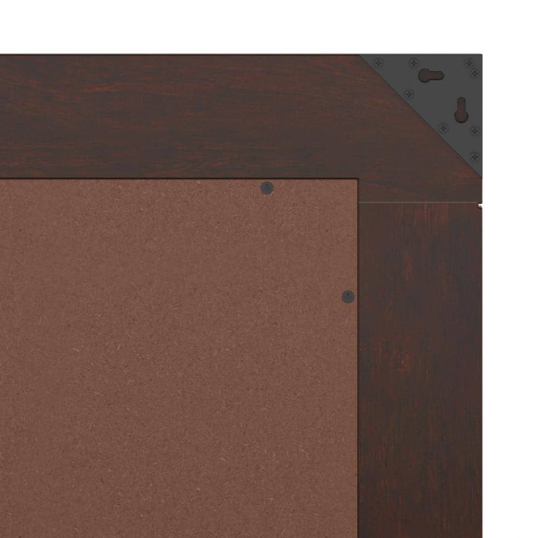 Venus Solid Wood Wall Mirror Frame in Mango Walnut Finish