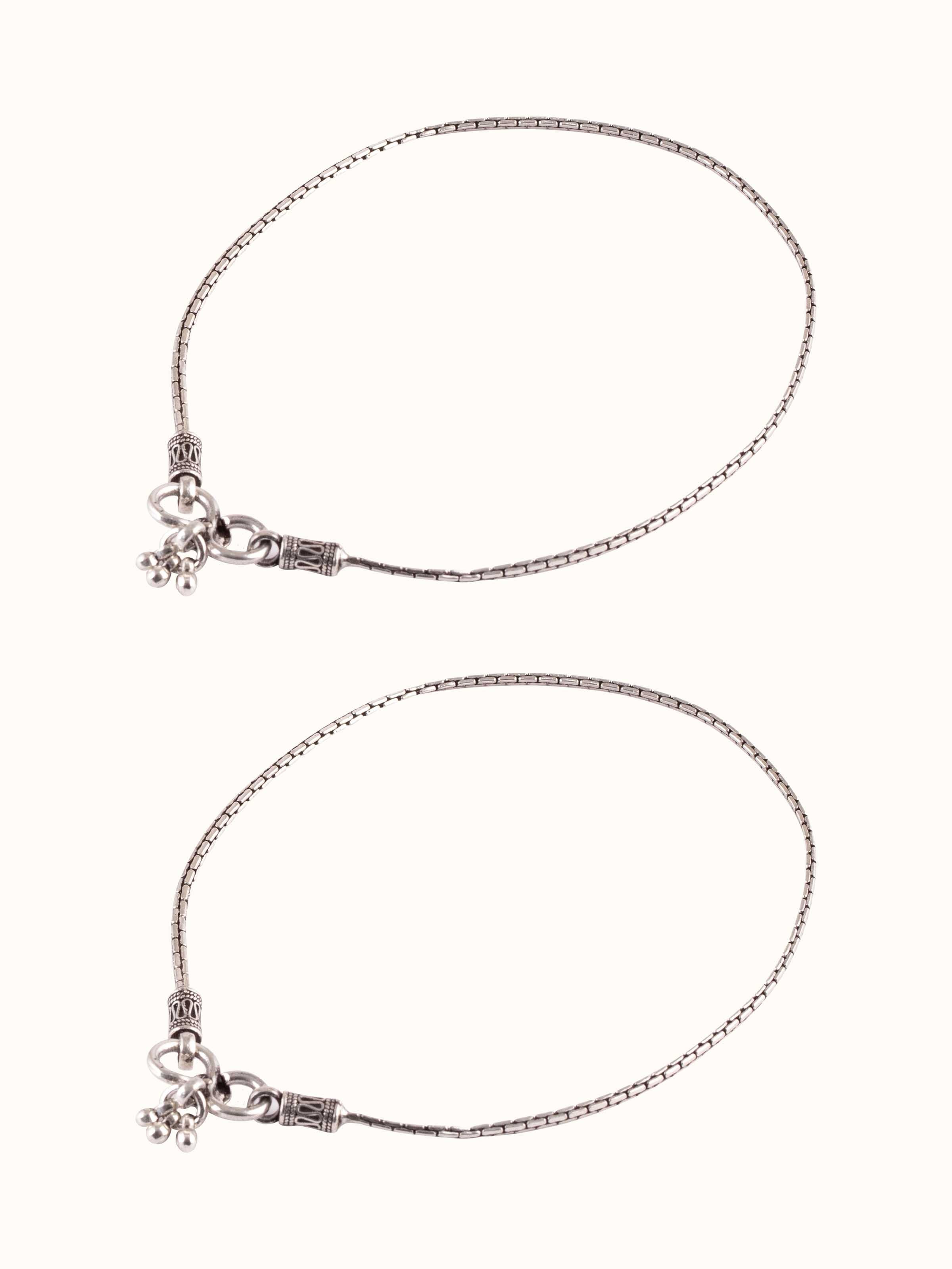 Silver Smithing Anklets (2 Pcs)