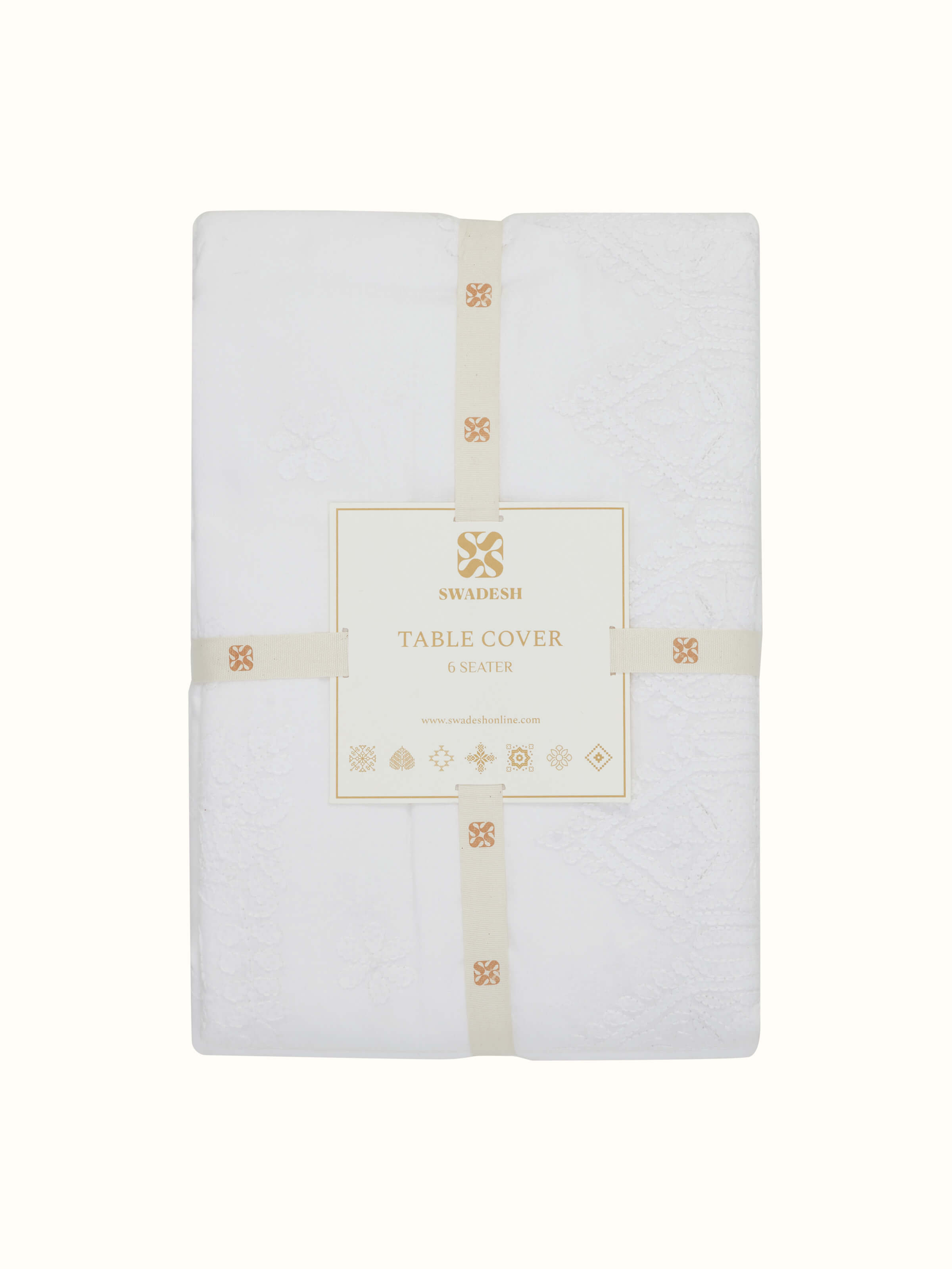 Detailed close-up emphasizing the delicate hand-stitched Chikankari craftsmanship