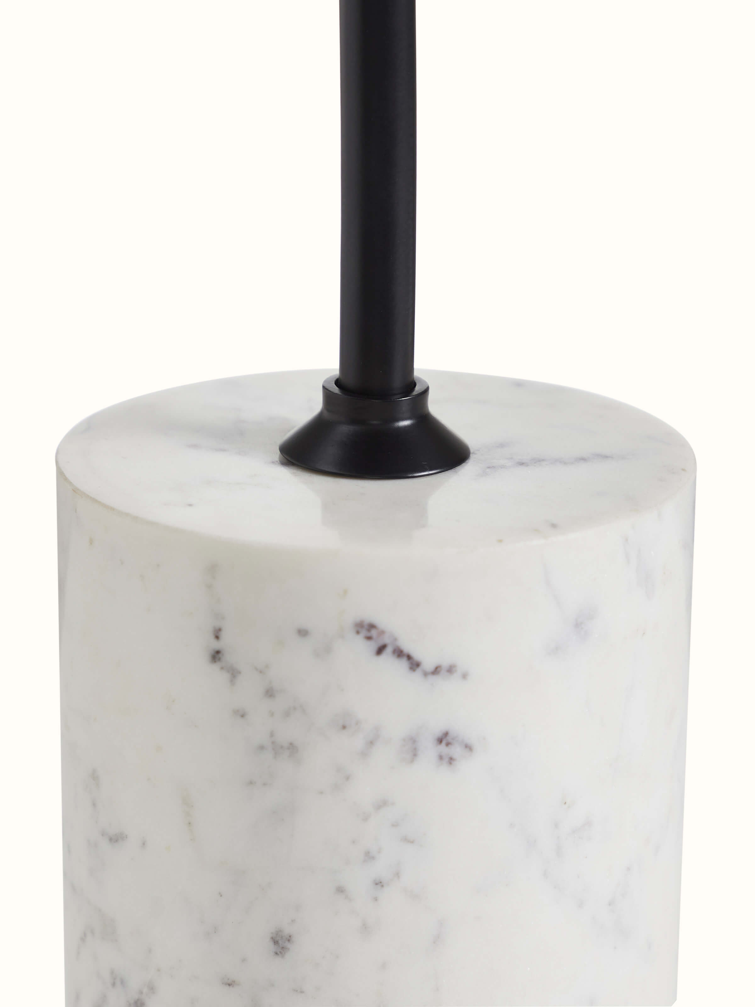 Marble Stone Carving Walnut Finish End & Side Table