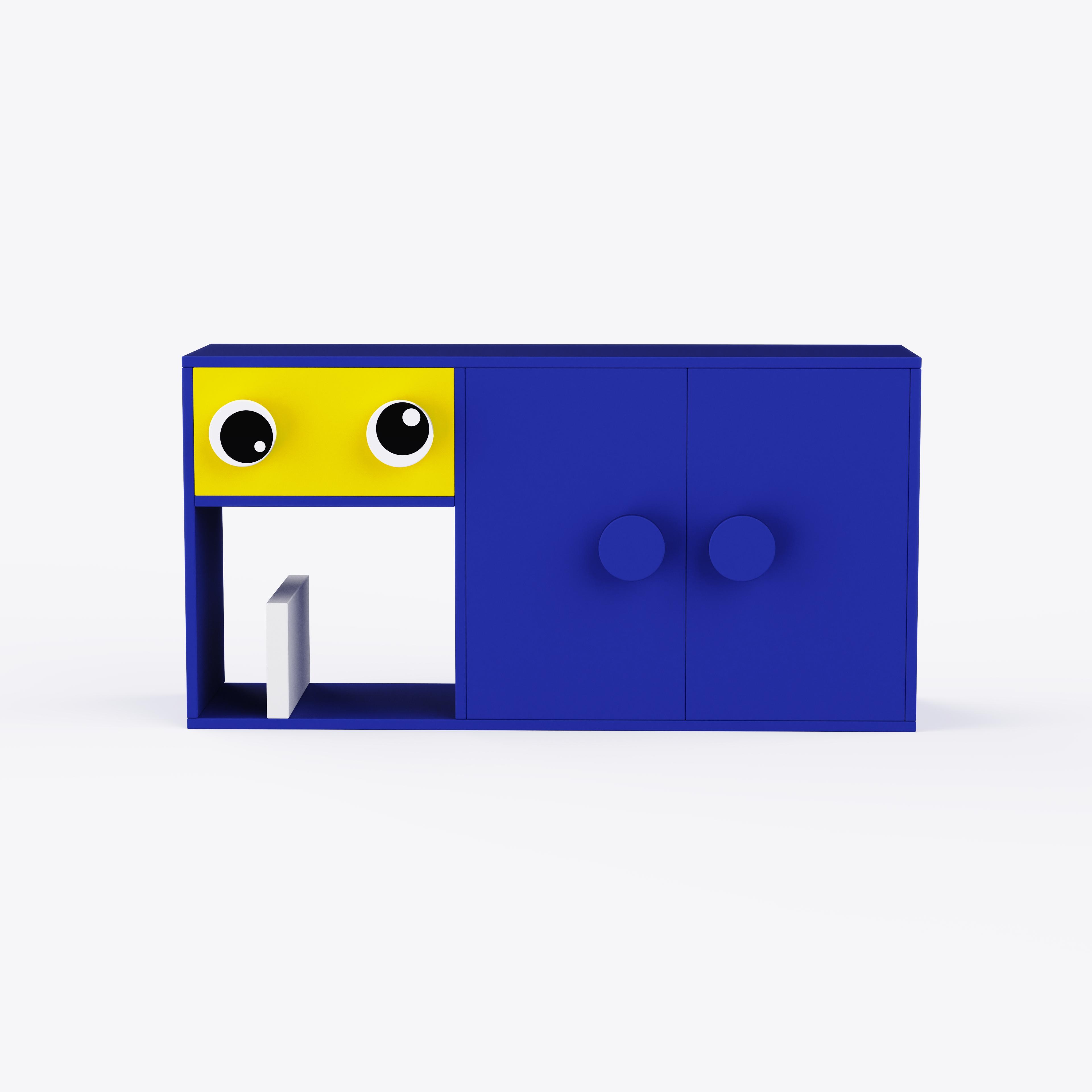 Big Nino Storage Unit In Electric Blue Colour