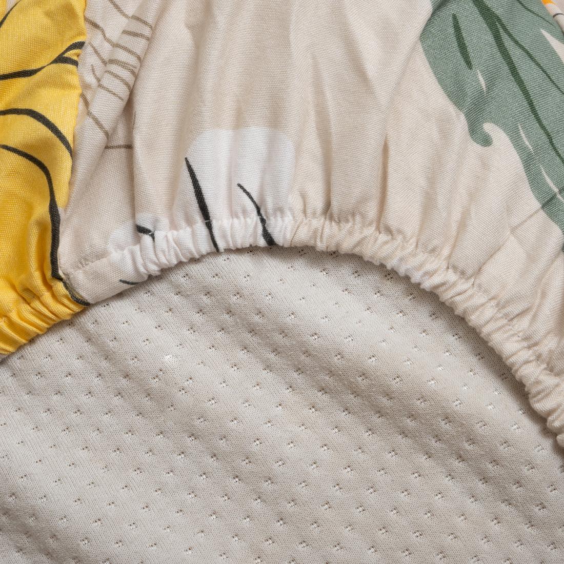 High Quality Cotton mix Double bed Fitted Bedsheets 275cmsx 275 cms ( Pillows 46 x 49 cms)