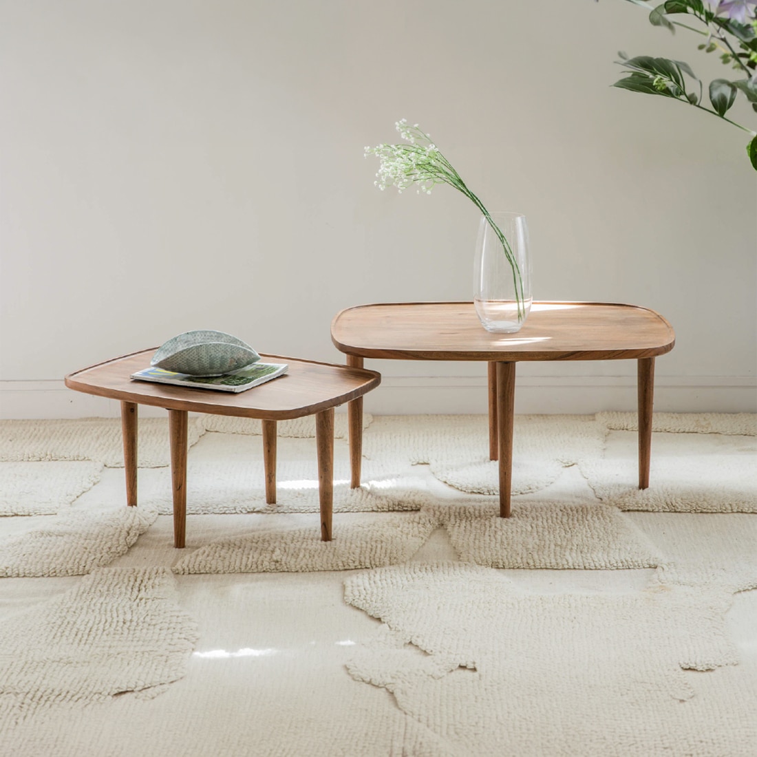 Sora Solid Wood Coffee Table in Brown Colour - Orange Tree