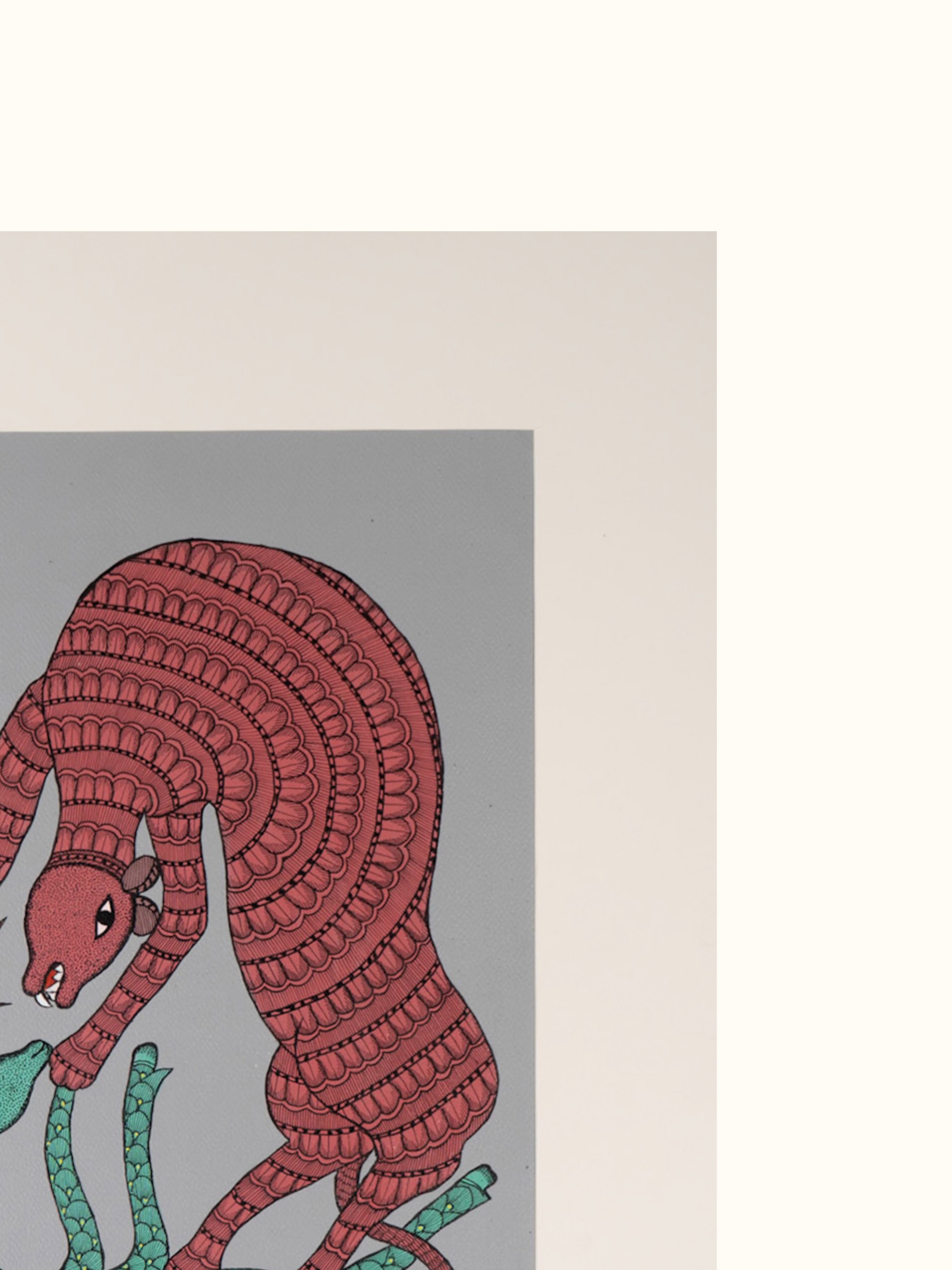 Forest Duel Gond Art
