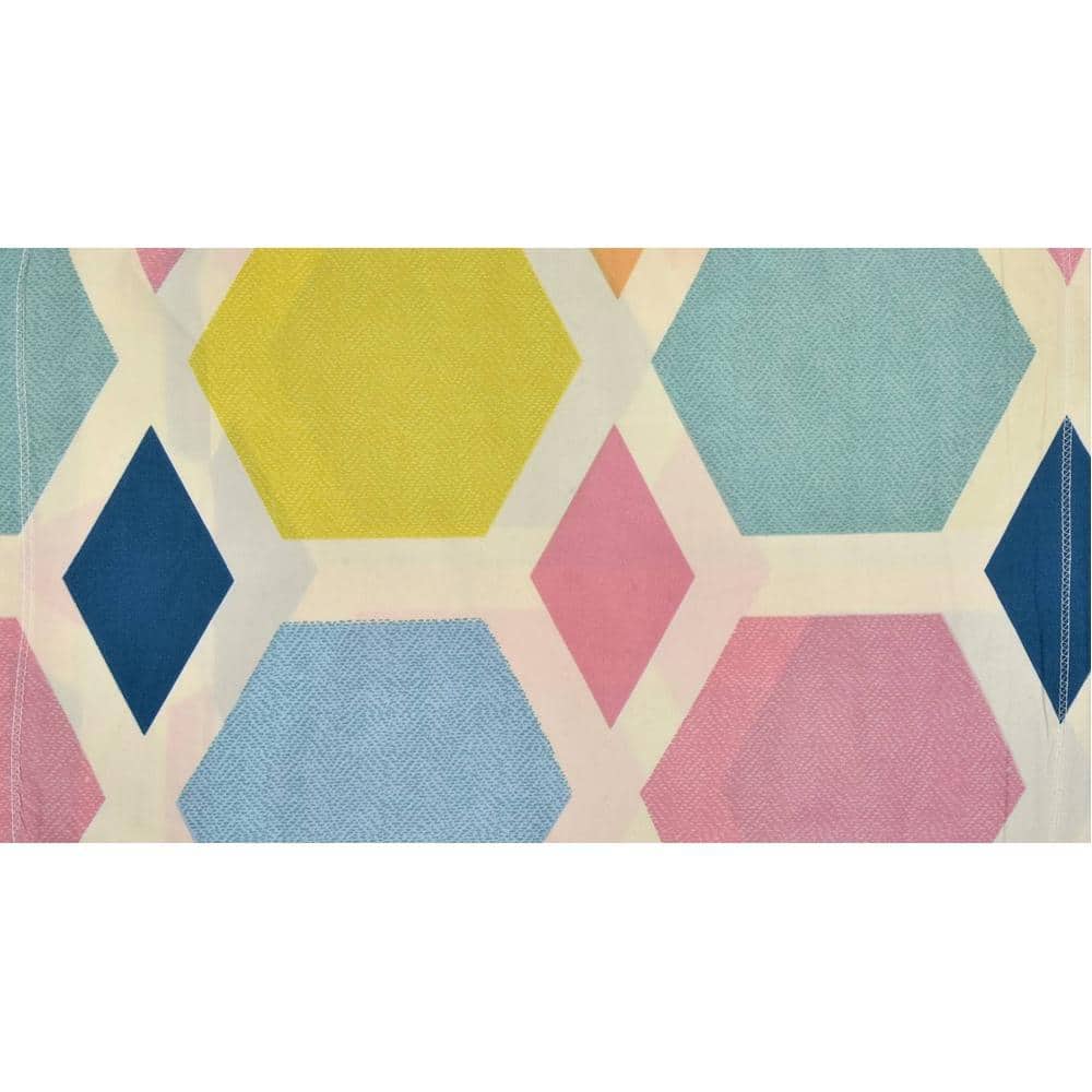 Mickael Cream Abstract 180 TC Cotton Double Size Bedsheet with 2 Pillow Covers