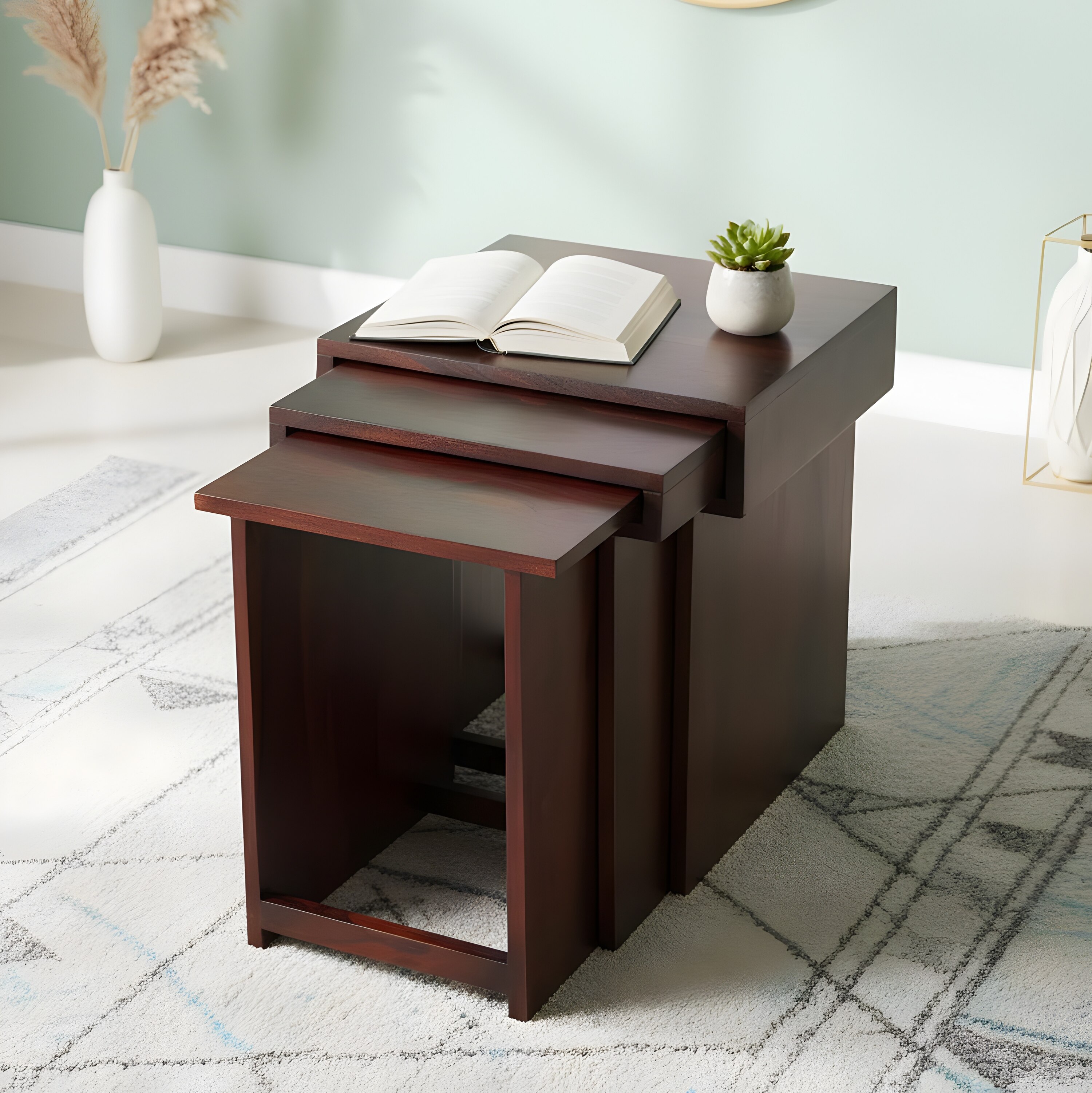 Oaksour Nested Stool Set of 3