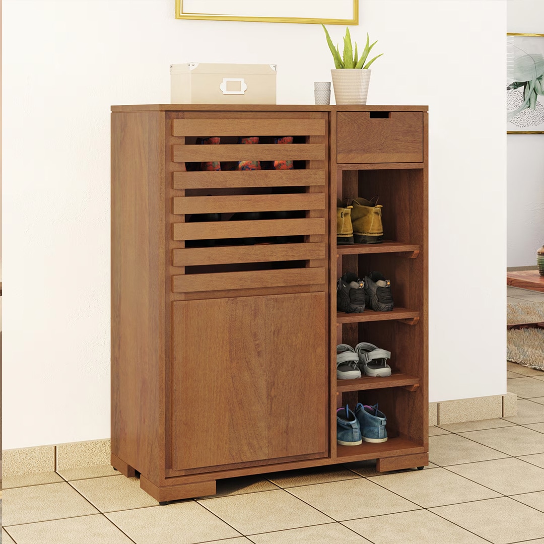Madden Shoe Cabinet Finish Amber Walnut