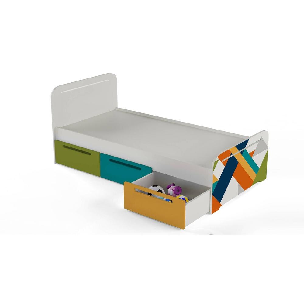 Simply Perfect Engineered Wood Drawer Storage Bed in Multi Colour Colour