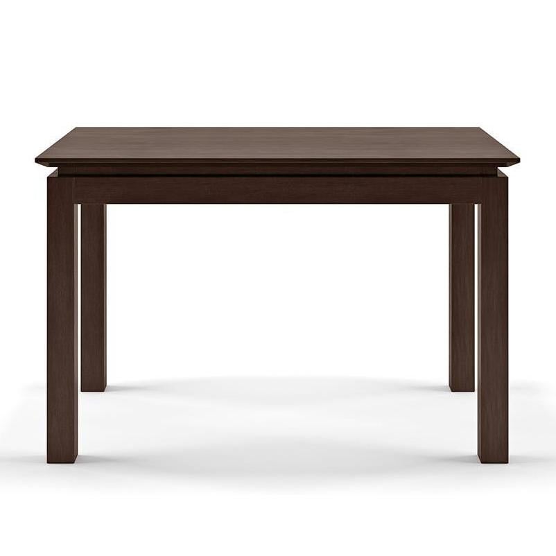 Diner 4 Seater Dining Table In Dark Walnut Finish