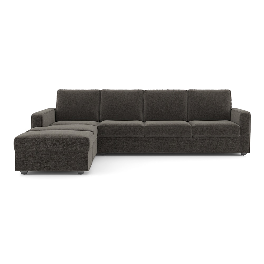 urban ladder Apollo Fabric Sectional Sofa (Colour : Smoke, Cushion : Soft, Back Type : Regular, Seating Capacity : Left Aligned 3 Seater + Left Aligned Chaise + Ottoman)-picture-28