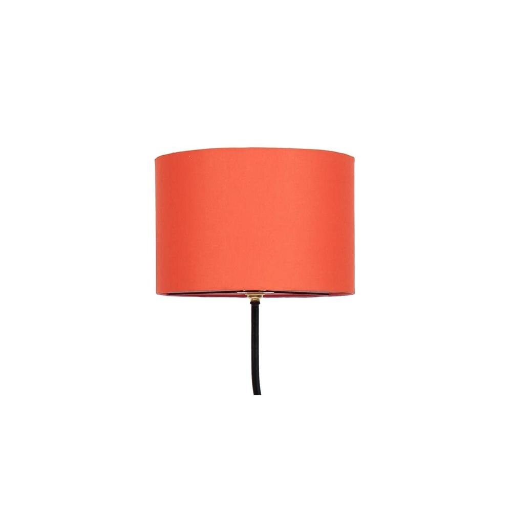 Deven Orange Cotton Shade Floor Lamp