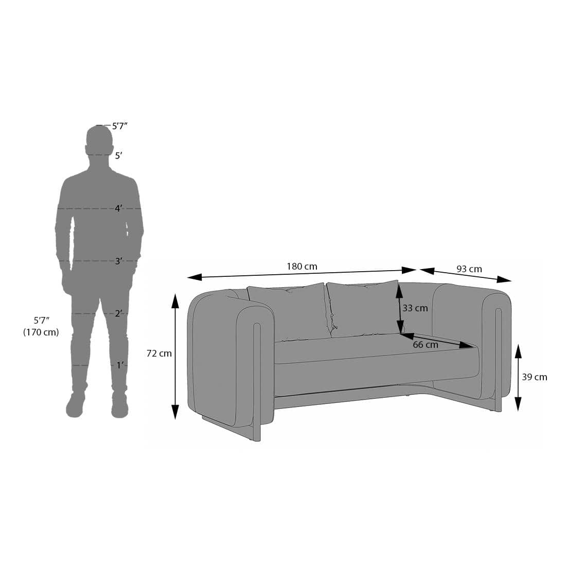 Reno Two Seater Fabric Sofa in Biscuit Velvet