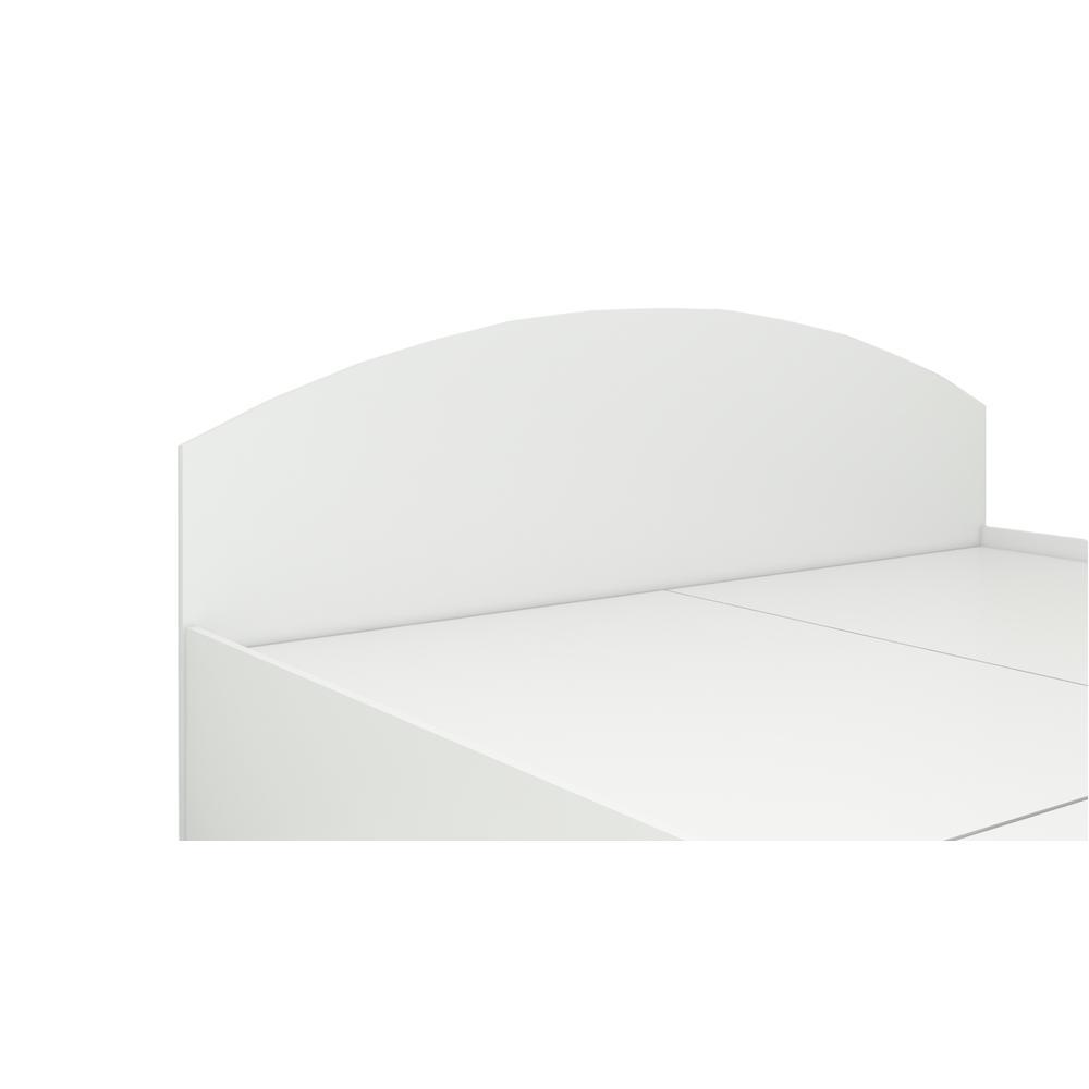 Daiki Engineered Wood Queen Size Bed In White Finish