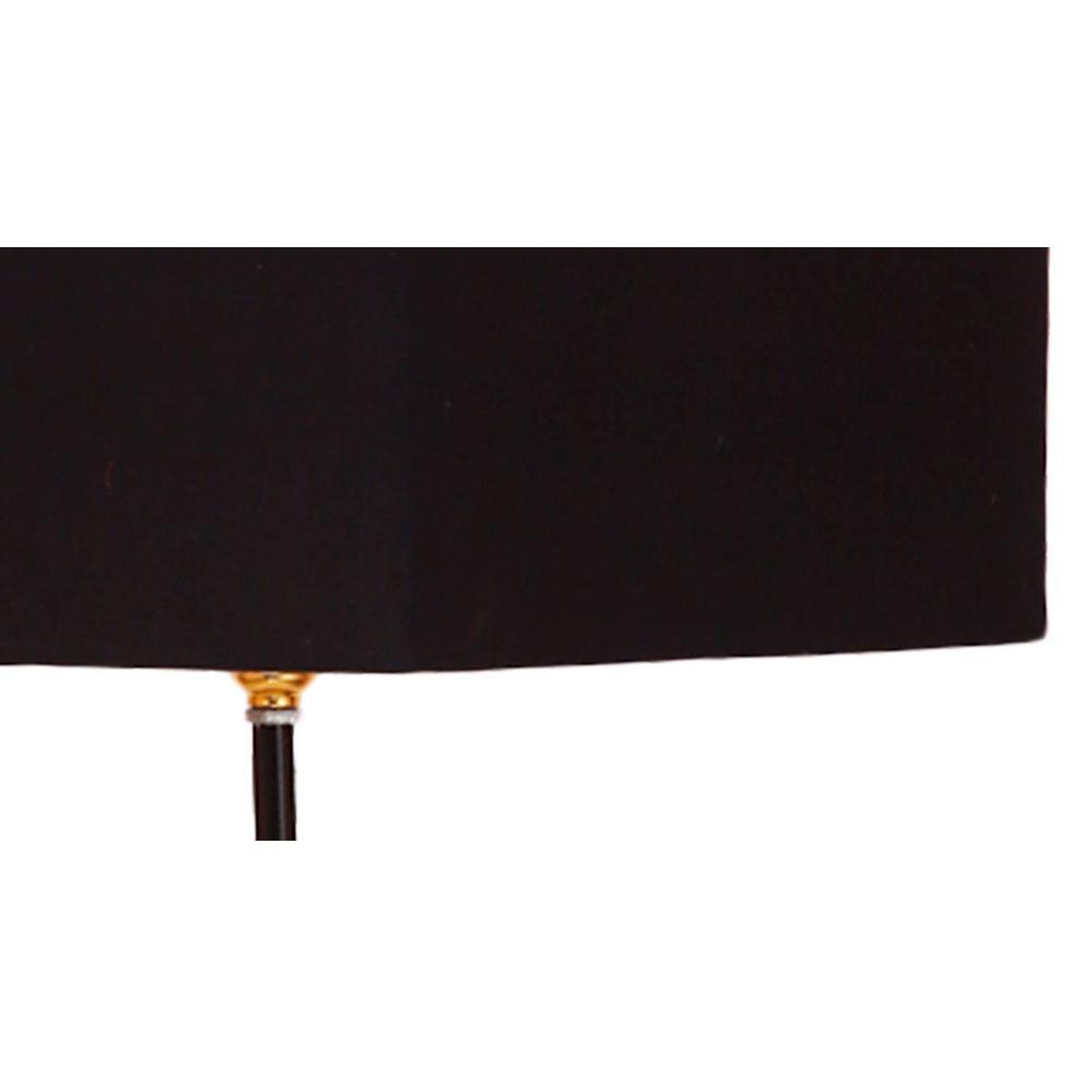 Edythe Black Cotton Shade Floor Lamp