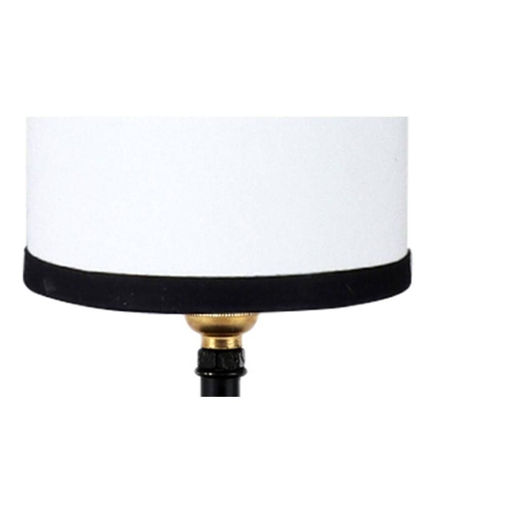 Mackenzie Iron Table lamp with Multicolor cotton Shade