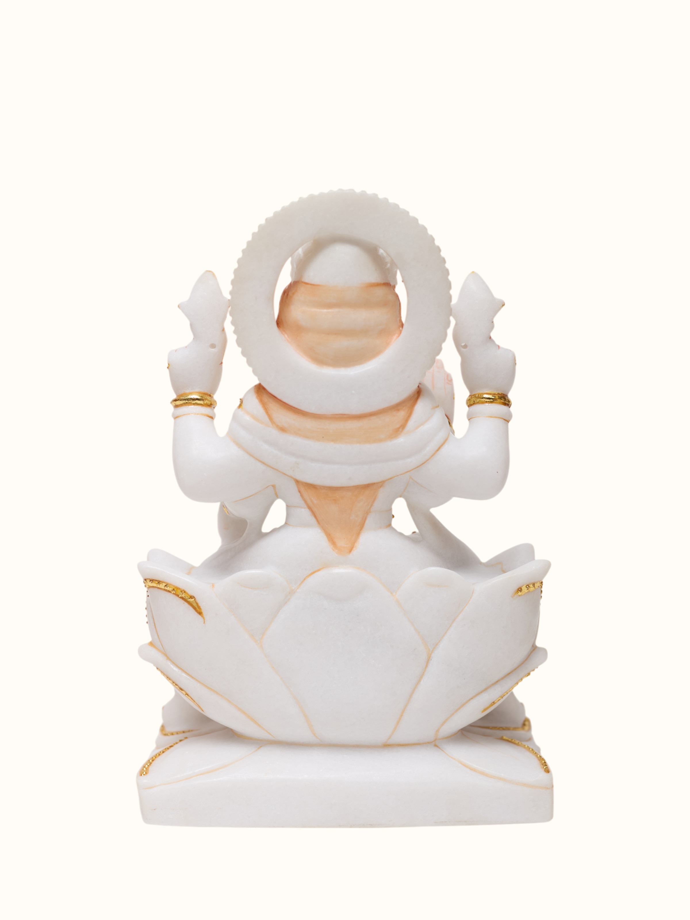 Marble Carved Lakshmi Idol